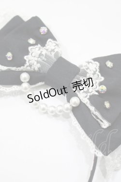 画像2: Angelic Pretty / Shiny Princessリボンカチューシャ  ブラック H-25-05-12-065-AP-AC-NS-ZH