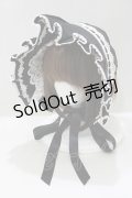 ALICE and the PIRATES / タックフリルベビーボンネット  ブラック H-25-05-12-070-PA-AC-NS-ZH