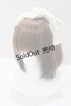 画像1: Innocent World / グログランタックリボンカチューシャ  アイボリー H-25-05-12-071-IW-AC-NS-ZH