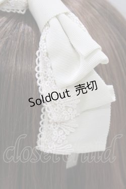 画像2: Innocent World / グログランタックリボンカチューシャ  アイボリー H-25-05-12-071-IW-AC-NS-ZH