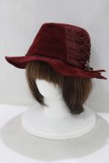 axes femme / 別珍ハット  ボルドー H-25-05-12-073-AX-AC-NS-ZH