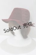 axes femme / 別珍ハット  ボルドー H-25-05-12-073-AX-AC-NS-ZH
