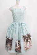 Innocent World / 金子國義アリスジャストウエストジャンパースカート M108cm サックス H-25-05-12-006-IW-OP-NS-ZH