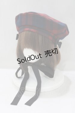 画像1: Victorian maiden / ブリティッシュチェックリボンベレー  Cherry H-25-05-12-079-CL-AC-NS-ZH
