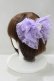 画像1: metamorphose / レースリボンバレッタ  ラベンダー H-25-05-12-080-ME-AC-NS-ZH (1)