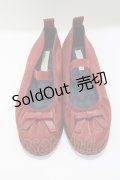 m petit by misako / AMリボンバレエシューズ M レッド H-25-05-12-081-LO-SH-NS-ZH