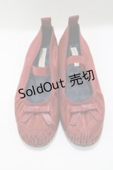 m petit by misako / AMリボンバレエシューズ M レッド H-25-05-12-081-LO-SH-NS-ZH