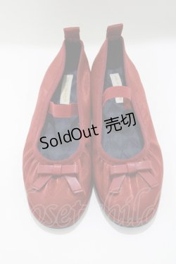 画像1: m petit by misako / AMリボンバレエシューズ M レッド H-25-05-12-081-LO-SH-NS-ZH