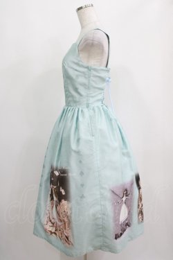 画像2: Innocent World / 金子國義アリスジャストウエストジャンパースカート M108cm サックス H-25-05-12-006-IW-OP-NS-ZH