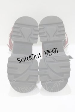 画像4: axes femme POETIQUE / チャイナ釦タンクソールブーツ 37 ワイン H-25-05-12-082-AX-SH-NS-ZH