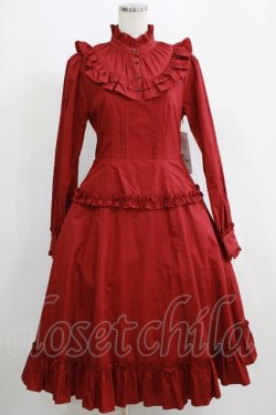 画像1: Victorian maiden / ノーブルコットンドレス Free ボルドー H-25-05-12-007-CL-OP-NS-ZH