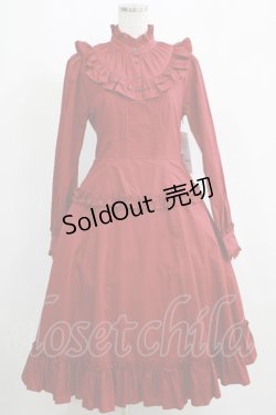 画像1: Victorian maiden / ノーブルコットンドレス Free ボルドー H-25-05-12-007-CL-OP-NS-ZH