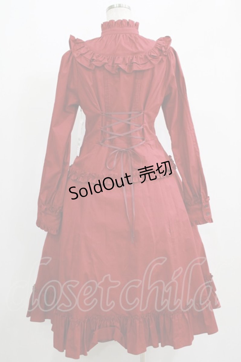 画像3: Victorian maiden / ノーブルコットンドレス Free ボルドー H-25-05-12-007-CL-OP-NS-ZH (3)