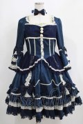 Angelic Pretty / ローズガーデンプリンセスワンピース free 紺 H-25-05-12-009-AP-OP-NS-ZH