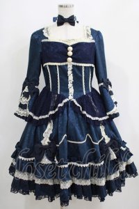 Angelic Pretty / ローズガーデンプリンセスワンピース free 紺 H-25-05-12-009-AP-OP-NS-ZH