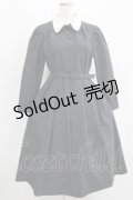 an another angelus / ピンストライプクレリック衿ロングワンピース Free D/GRAY H-25-05-12-012-CA-OP-NS-ZH