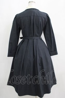 画像3: an another angelus / ピンストライプクレリック衿ロングワンピース Free D/GRAY H-25-05-12-012-CA-OP-NS-ZH