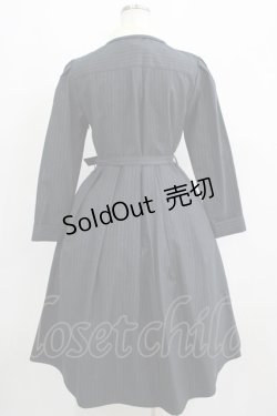 画像3: an another angelus / ピンストライプクレリック衿ロングワンピース Free D/GRAY H-25-05-12-012-CA-OP-NS-ZH