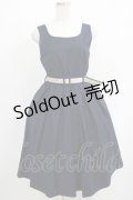 Fi.n.t / ロゴテープベルト使いジャンスカ Free NAVY H-25-05-12-013-CA-OP-NS-ZH