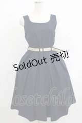 Fi.n.t / ロゴテープベルト使いジャンスカ Free NAVY H-25-05-12-013-CA-OP-NS-ZH