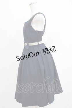 画像2: Fi.n.t / ロゴテープベルト使いジャンスカ Free NAVY H-25-05-12-013-CA-OP-NS-ZH