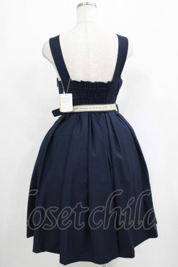 画像3: Fi.n.t / ロゴテープベルト使いジャンスカ Free NAVY H-25-05-12-013-CA-OP-NS-ZH