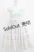 To Alice / うさぎ柄ジャンパースカート S ミント H-25-05-12-015-LO-OP-NS-ZH