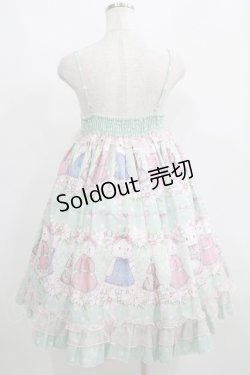 画像3: To Alice / うさぎ柄ジャンパースカート S ミント H-25-05-12-015-LO-OP-NS-ZH