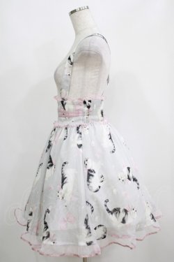 画像2: To Alice / ねこプリントサスペンダースカート S オフ H-25-05-12-017-LO-SK-NS-ZH