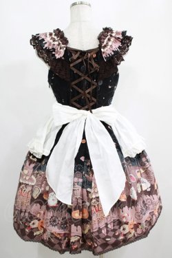 画像3: ALICE and the PIRATES / Tricky Nightmare Factory柄ジャンパースカートI Free ブラック H-25-05-12-002-PA-OP-NS-ZH