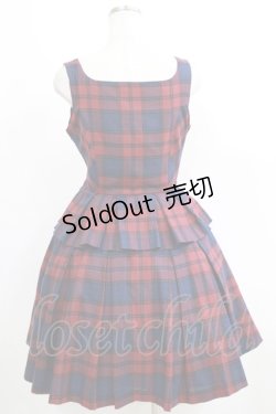 画像3: Victorian maiden / ブリティッシュチェックレースアップジャンパースカート Free Cherry H-25-05-12-020-CL-OP-NS-ZH