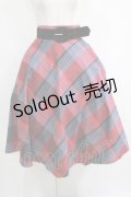 an another angelus / ビッグチェックフレアースカート Free RED H-25-05-12-025-CA-SK-NS-ZH