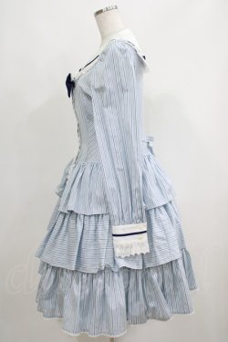 画像2: ALICE and the PIRATES / ドビーストライプセーラーワンピース Free サックス H-25-05-13-003-PA-OP-NS-ZH