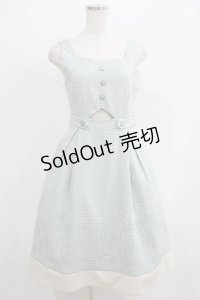 F i.n.t / ビスチェ風カッティングチェックジャンパースカート Free L/GR×WH H-25-05-13-028-CA-OP-NS-ZH