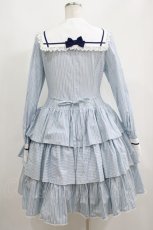 画像3: ALICE and the PIRATES / ドビーストライプセーラーワンピース Free サックス H-25-05-13-003-PA-OP-NS-ZH (3)