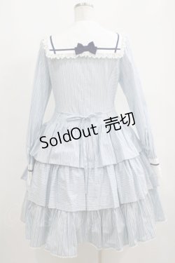 画像3: ALICE and the PIRATES / ドビーストライプセーラーワンピース Free サックス H-25-05-13-003-PA-OP-NS-ZH