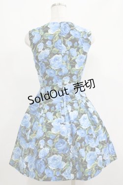 画像3: JESUS DIAMANTE / ロマンスドールワンピ【バロックローズ柄】 38 バロックブルーローズ柄 H-25-05-13-030-JE-OP-NS-ZH
