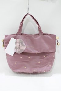 m petit by misako / AMシシュウキンチャクトート  ピンク H-25-05-13-045-LO-BG-NS-ZH