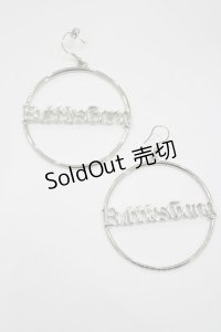 Bubbles / ロゴサークルピアス  シルバー H-25-05-13-048-CA-AC-NS-ZH