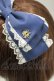 画像2: Amavel / Classique Dolly Ribbon スリーピン  ブルー H-25-05-13-058-CA-AC-NS-ZH (2)