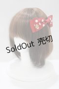 Maison de FLEUR / ドットサテンリボンバレッタ  レッド H-25-05-13-059-LO-AC-NS-ZH