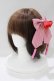 画像1: metamorphose / まどろみの浪漫リボンバレッタ  ピンク H-25-05-13-060-ME-AC-NS-ZH (1)