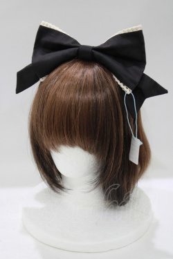 画像1: Snowdrop to Saint Maria（海外ロリータブランド） / ラブドールカチューシャ  ブラック H-25-05-13-062-LO-AC-NS-ZH