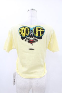 画像2: GLAD NEWS / フェイスプリントカットTシャツ  イエロー H-25-05-13-1047-GL-TO-KB-ZH