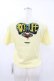 画像2: GLAD NEWS / フェイスプリントカットTシャツ  イエロー H-25-05-13-1047-GL-TO-KB-ZH (2)