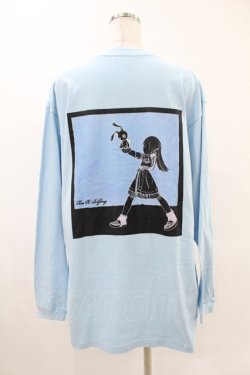 画像2: NieR Clothing / BACK PRINT CUTSEW  ブルー H-25-05-13-1048-PU-TO-KB-ZH