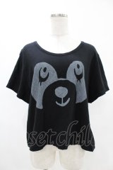 Candy Stripper / PEPEフェイスTシャツ  黒 H-25-05-13-1049-PU-TO-KB-ZH