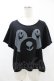 画像1: Candy Stripper / PEPEフェイスTシャツ  黒 H-25-05-13-1049-PU-TO-KB-ZH (1)