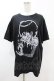 画像1: NieR Clothing / プリント半袖CUTSEW  黒×グレー H-25-05-13-1005-PU-TO-KB-ZH (1)