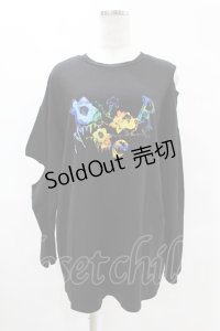 NieR Clothing / アシメカット長袖カットソー  黒 H-25-05-13-1052-PU-TO-KB-ZH
